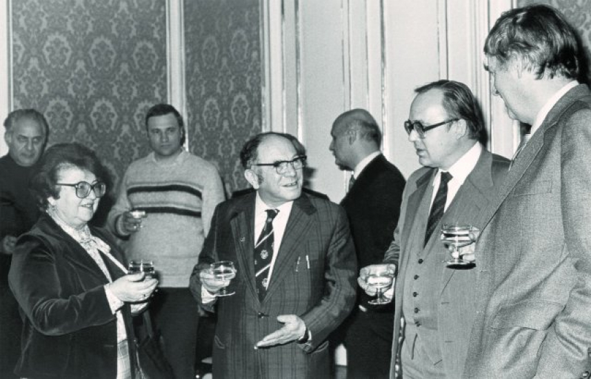 19 января 1982 г. Банкет по случаю юбилея Л.В. Канторовича в Международном институте прикладного системного анализа. Вена (Австрия)