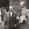 После церемонии вручения диплома почетного доктора Университета Глазго. 1967 г.
