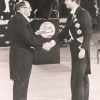 Вручение Л.В. Канторовичу диплома и Нобелевской медали королем Швеции Карлом XVI Густафом. 10 декабря 1975 г.