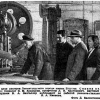 Cтраница из журнала «Огонек» 1950 г. с фотографией «Канторович и Залгаллер на Вагоностроительном наблюдают за раскроем материалов» и сопровождающей статьей.